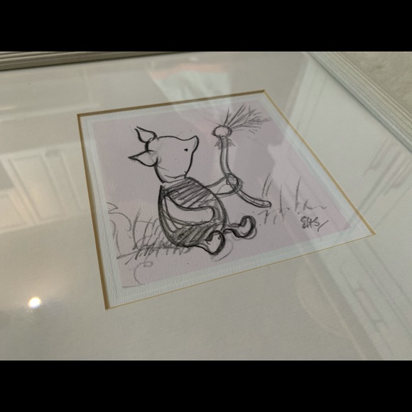 COPY - Vintage Classic Piglet pencil sketch drawing - Picture 3 of 6